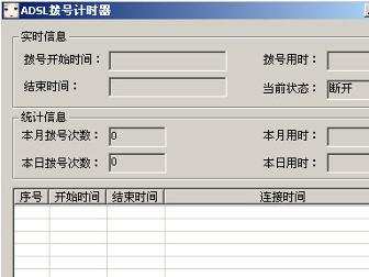 白云ADSL拨号计时器