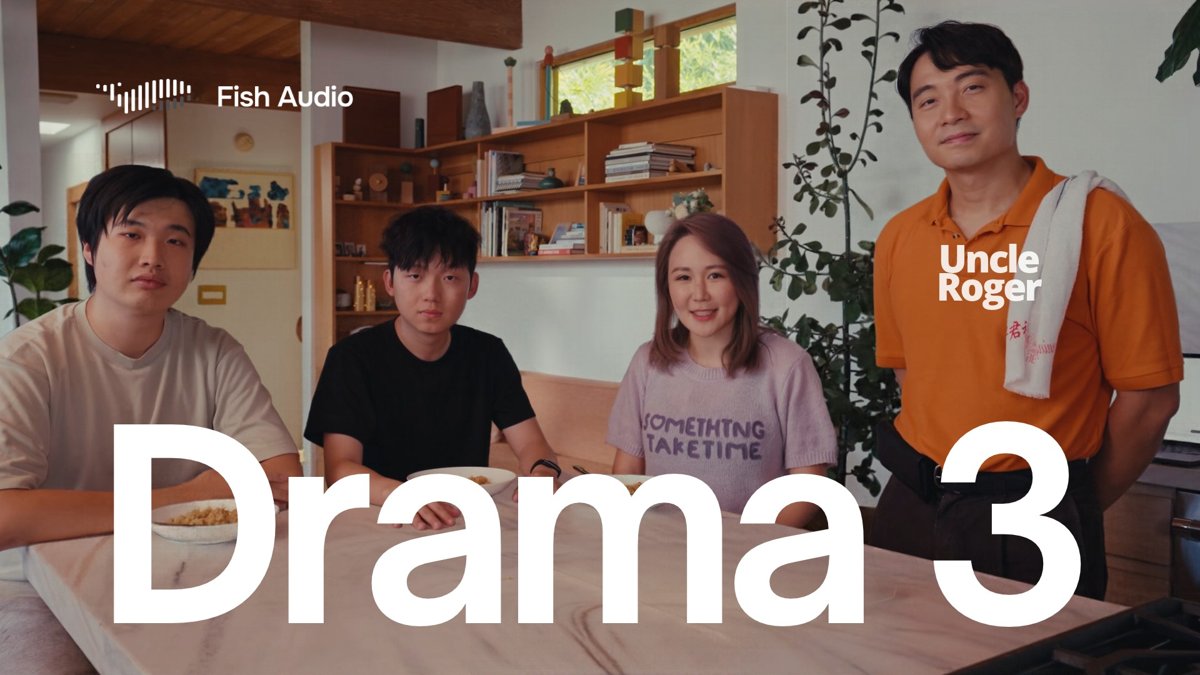 Fish Audio 发布 Drama 3：开放权重语音合成模型，一段文本最多可演 16 个角色