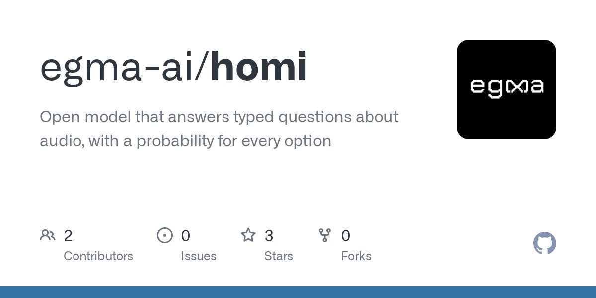 开源音频决策模型 homi 发布：听音频回答选择题，自测成本远低于 Gemini Flash