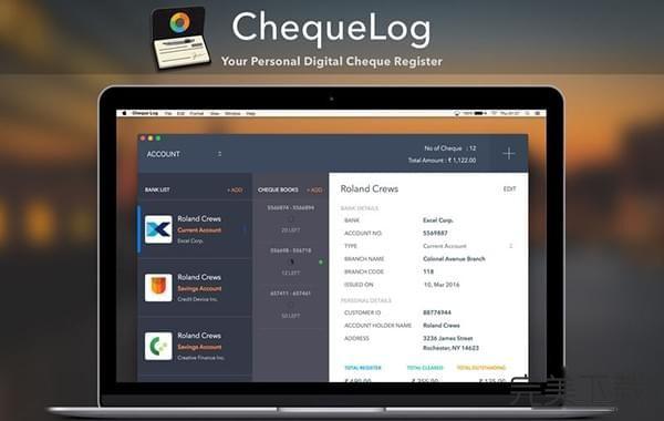 ChequeLog Mac版