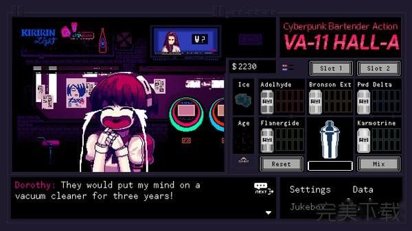 VA-11 HALL-A赛博朋克酒保行动Mac版
