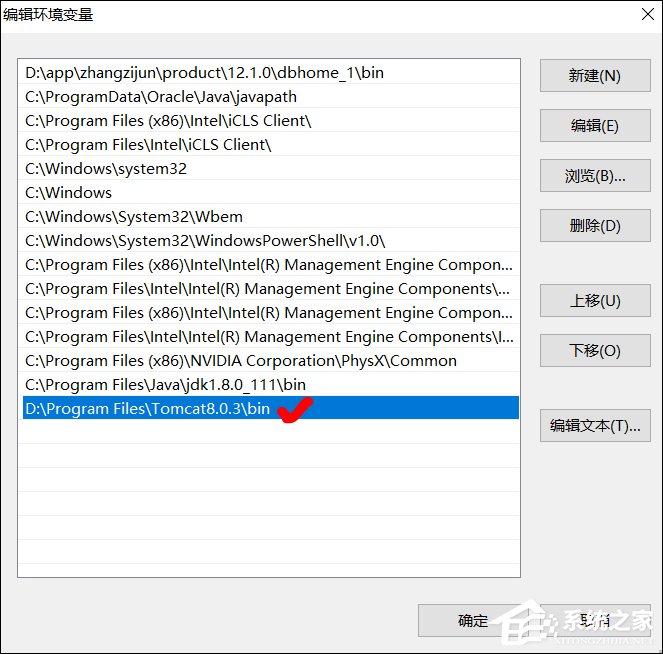 win10如何配置环境变量?Win10系统Tomcat环境变量配置方法(6)
