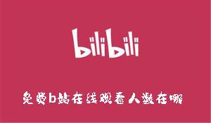 免费b站在线观看人数在哪