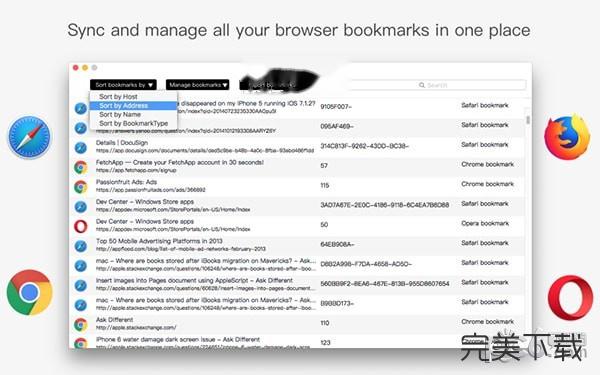 One Bookmark for Mac