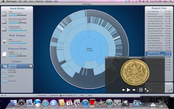 Disk Space Tab for Mac